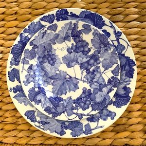 Set of four dinner and salad plates. Never used.